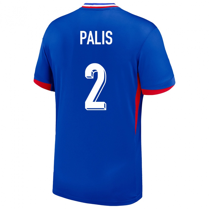 Kinder Frankreich Ella Palis #2 Blau Heimtrikot Trikot 24-26 T-Shirt Österreich