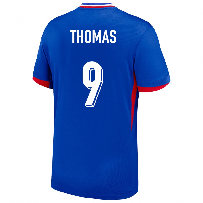 Kinder Frankreich Lindsey Thomas #9 Blau Heimtrikot Trikot 24-26 T-Shirt Österreich