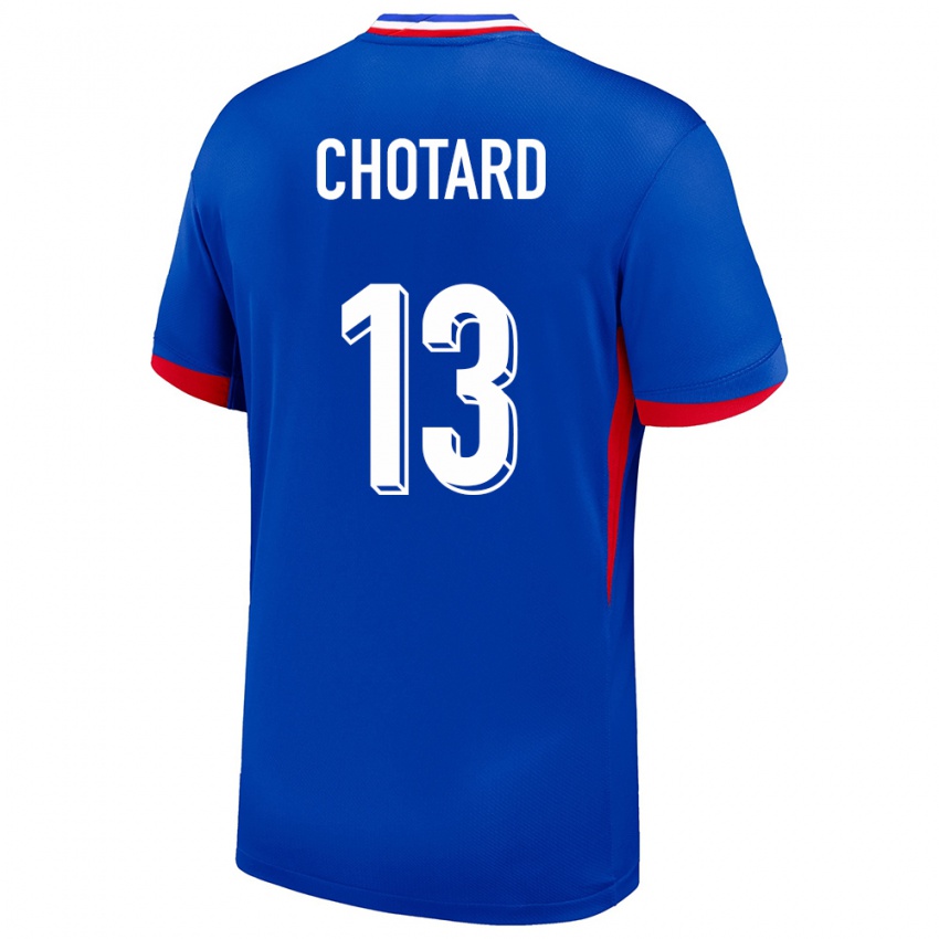 Kinder Frankreich Joris Chotard #13 Blau Heimtrikot Trikot 24-26 T-Shirt Österreich