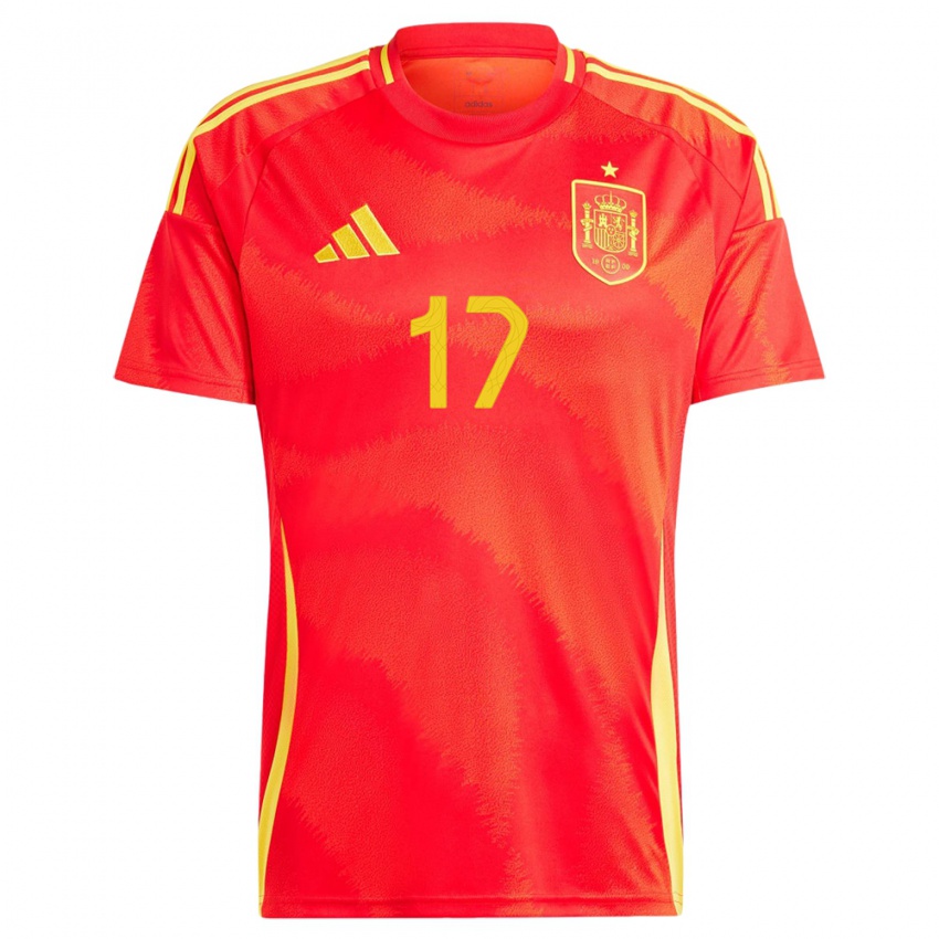 Kinder Spanien Ivan Garriel #17 Rot Heimtrikot Trikot 24-26 T-Shirt Österreich