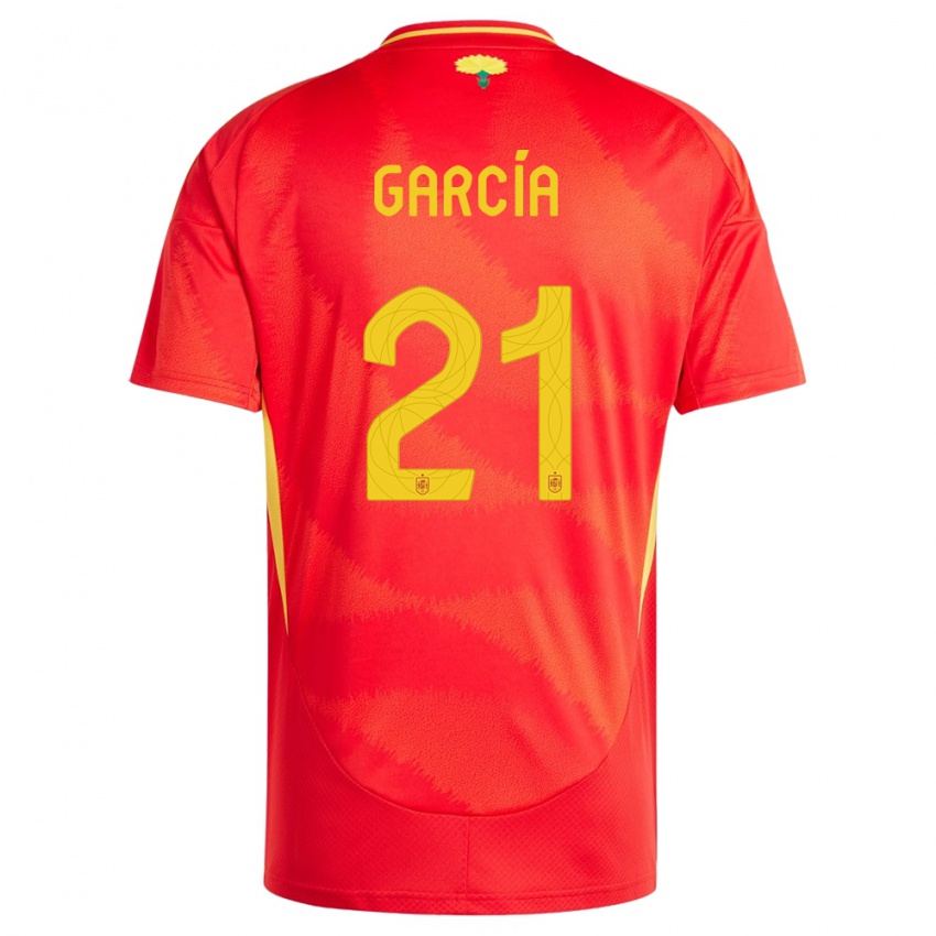 Kinder Spanien Sheila Garcia #21 Rot Heimtrikot Trikot 24-26 T-Shirt Österreich