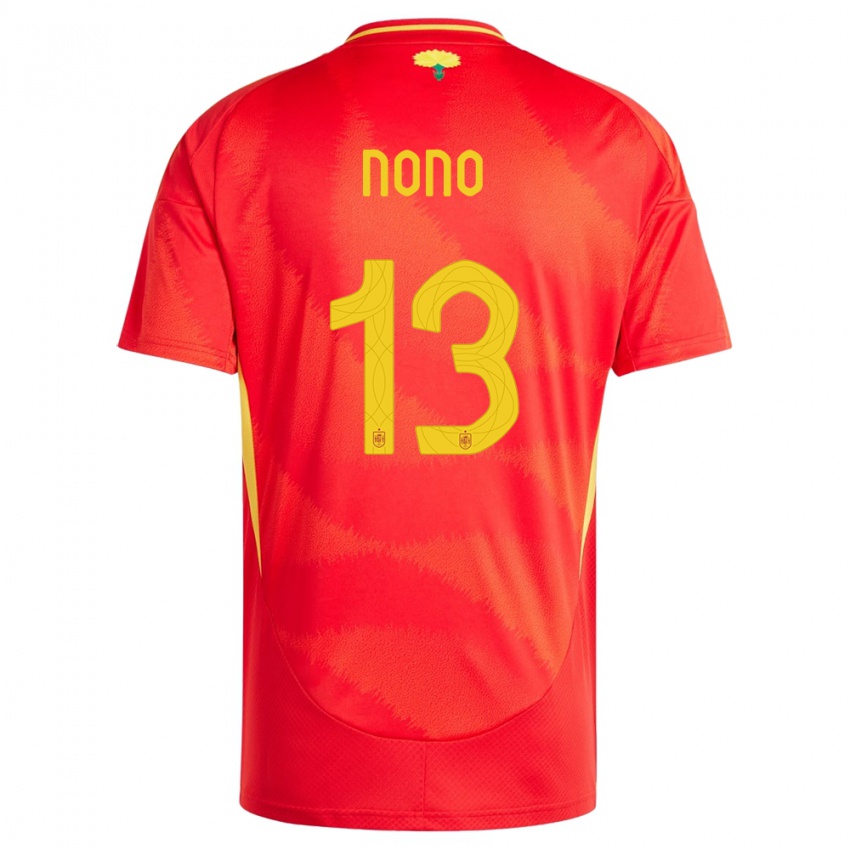 Kinder Spanien Nono #13 Rot Heimtrikot Trikot 24-26 T-Shirt Österreich