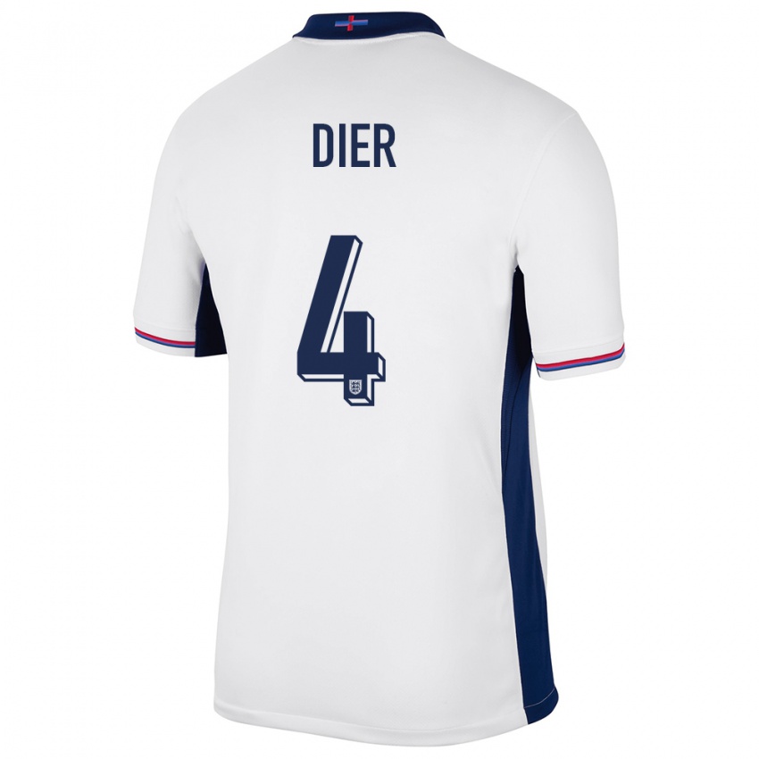 Kinder England Eric Dier #4 Weiß Heimtrikot Trikot 24-26 T-Shirt Österreich