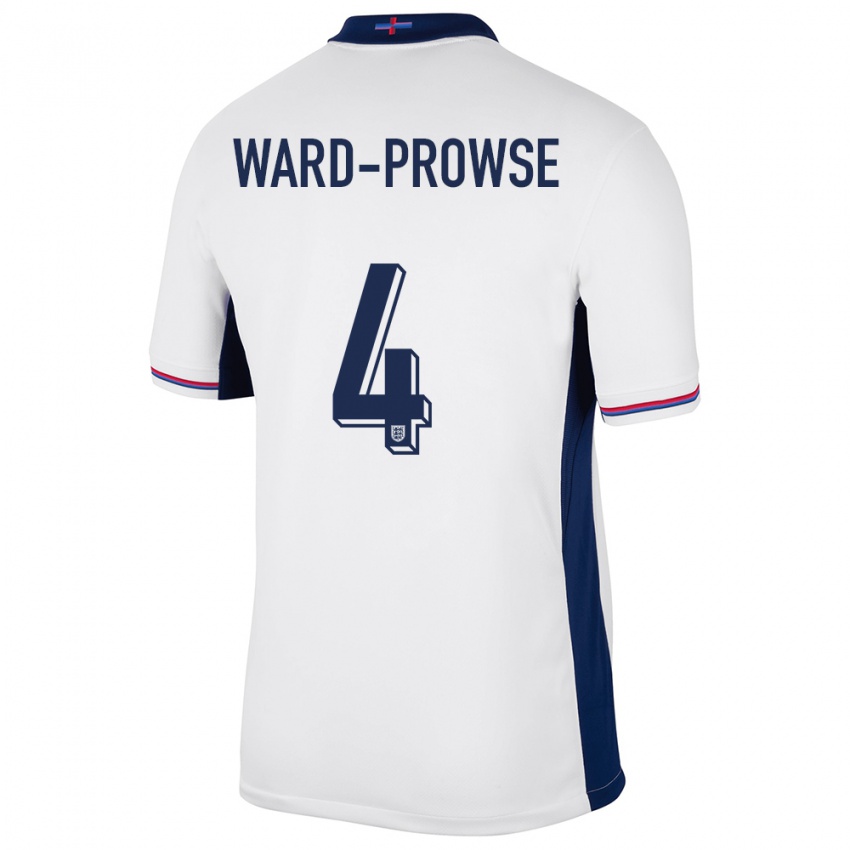 Kinder England James Ward-Prowse #4 Weiß Heimtrikot Trikot 24-26 T-Shirt Österreich