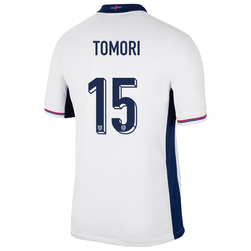 Kinder England Fikayo Tomori #15 Weiß Heimtrikot Trikot 24-26 T-Shirt Österreich