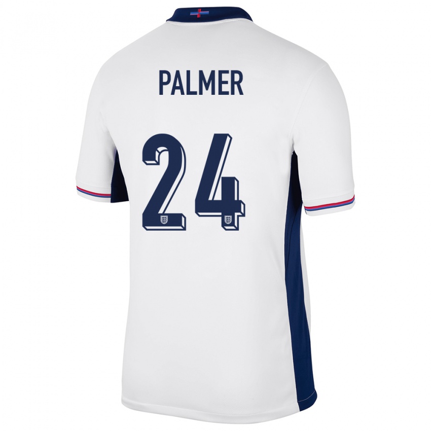 Kinder England Cole Palmer #24 Weiß Heimtrikot Trikot 24-26 T-Shirt Österreich