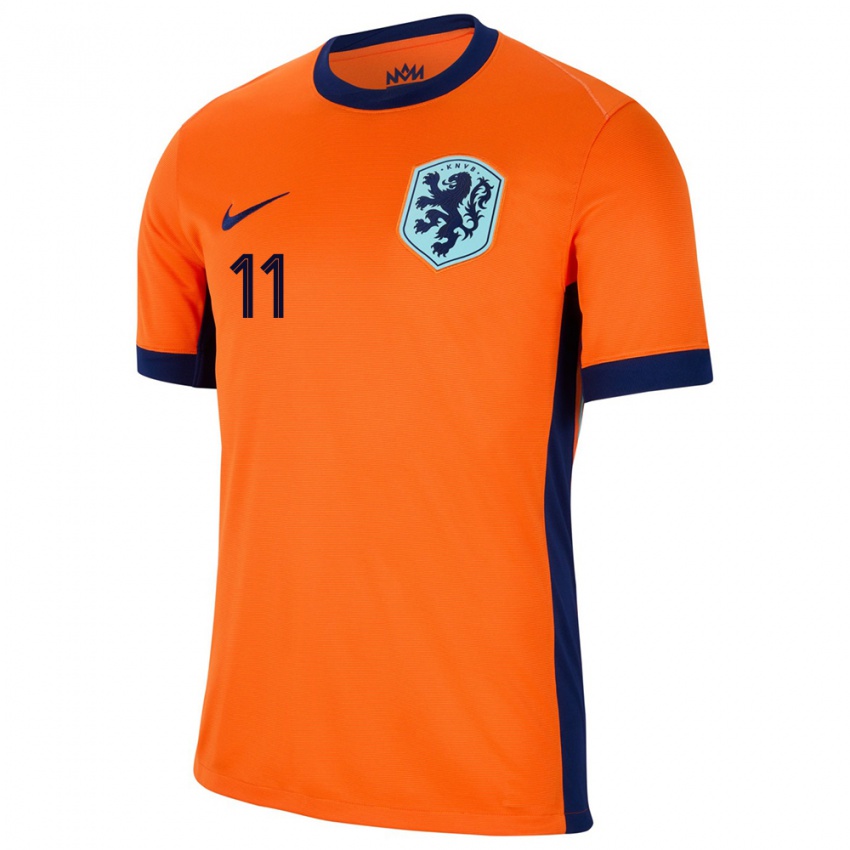 Kinder Niederlande Cody Gakpo #11 Orange Heimtrikot Trikot 24-26 T-Shirt Österreich