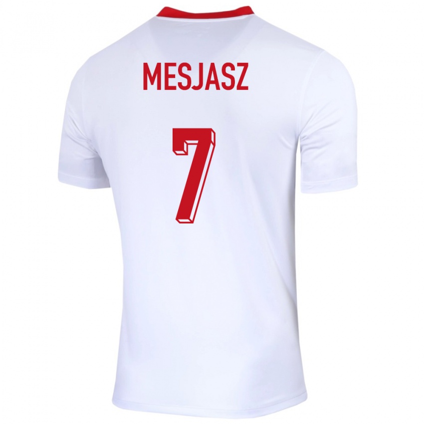 Kinder Polen Malgorzata Mesjasz #7 Weiß Heimtrikot Trikot 24-26 T-Shirt Österreich