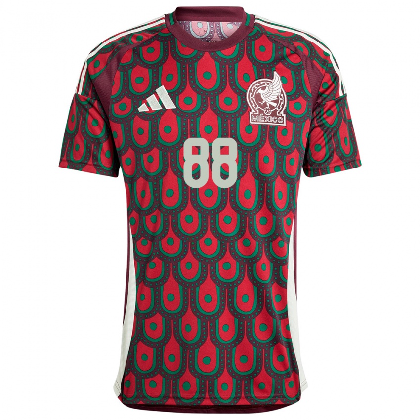 Kinder Mexiko Maricarmen Reyes #88 Kastanienbraun Heimtrikot Trikot 24-26 T-Shirt Österreich