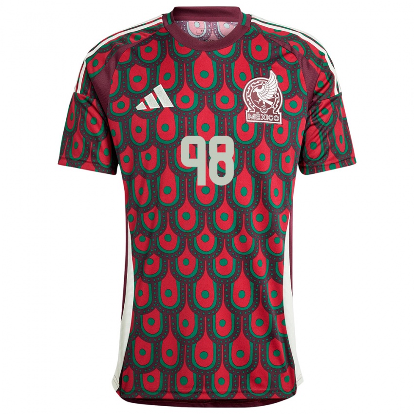 Kinder Mexiko Kinberly Guzman #98 Kastanienbraun Heimtrikot Trikot 24-26 T-Shirt Österreich