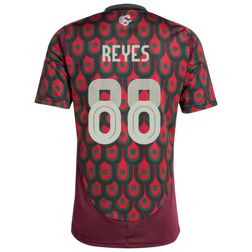 Kinder Mexiko Maricarmen Reyes #88 Kastanienbraun Heimtrikot Trikot 24-26 T-Shirt Österreich