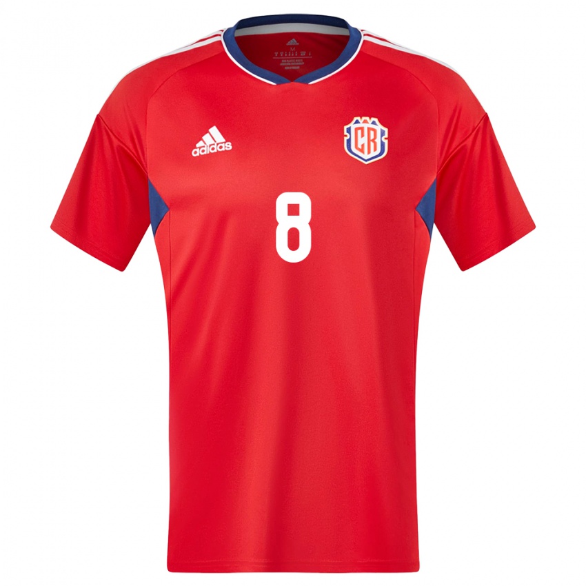 Kinder Costa Rica Daniela Cruz #8 Rot Heimtrikot Trikot 24-26 T-Shirt Österreich