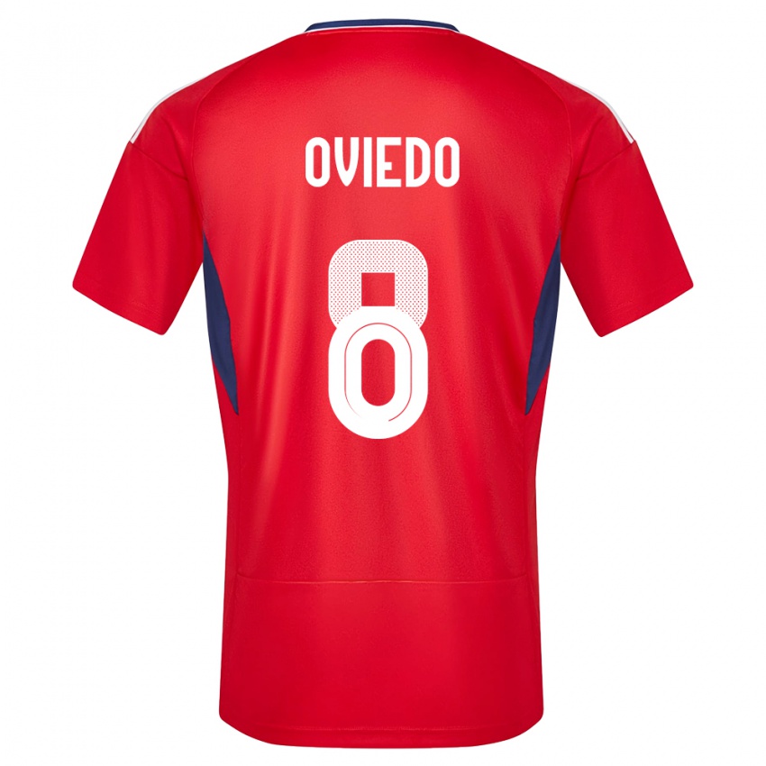 Kinder Costa Rica Bryan Oviedo #8 Rot Heimtrikot Trikot 24-26 T-Shirt Österreich