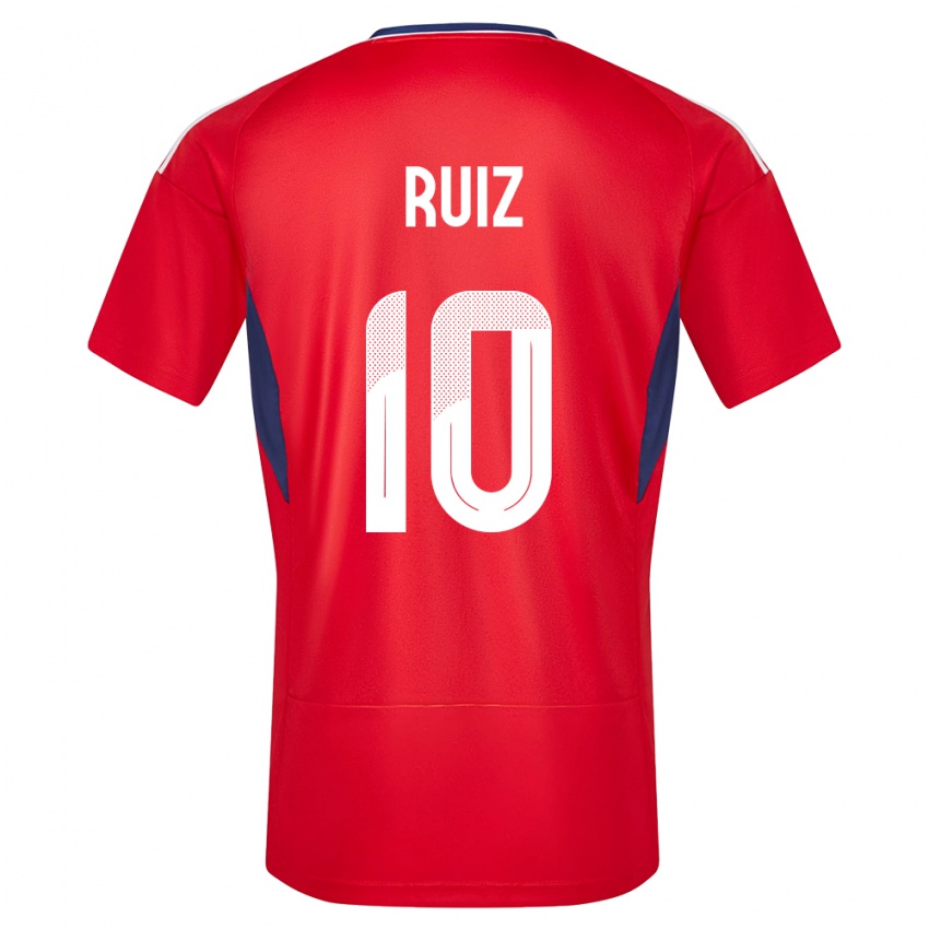 Kinder Costa Rica Bryan Ruiz #10 Rot Heimtrikot Trikot 24-26 T-Shirt Österreich