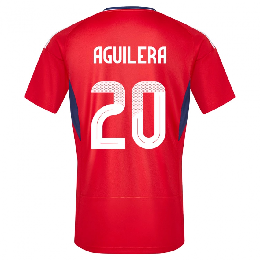 Kinder Costa Rica Brandon Aguilera #20 Rot Heimtrikot Trikot 24-26 T-Shirt Österreich