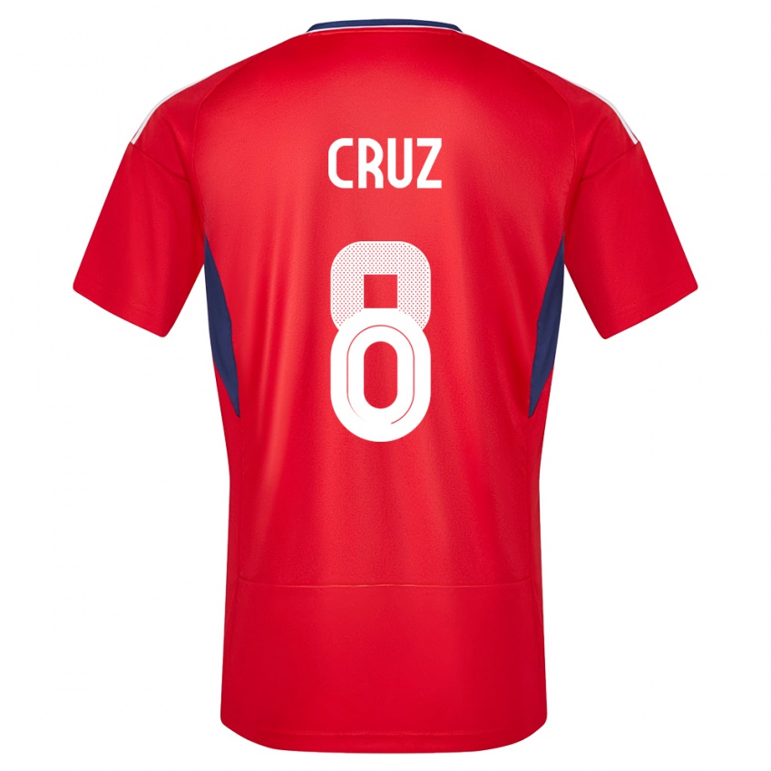 Kinder Costa Rica Daniela Cruz #8 Rot Heimtrikot Trikot 24-26 T-Shirt Österreich