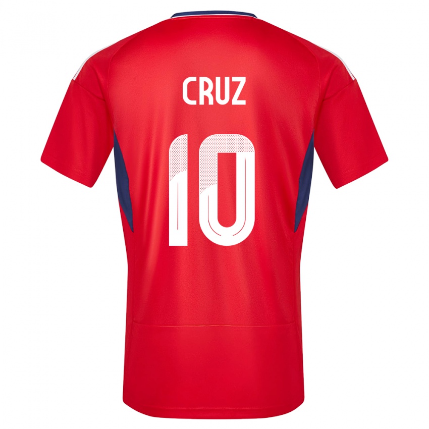 Kinder Costa Rica Shirley Cruz #10 Rot Heimtrikot Trikot 24-26 T-Shirt Österreich