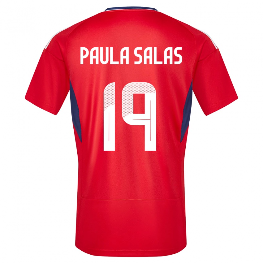 Kinder Costa Rica Maria Paula Salas #19 Rot Heimtrikot Trikot 24-26 T-Shirt Österreich