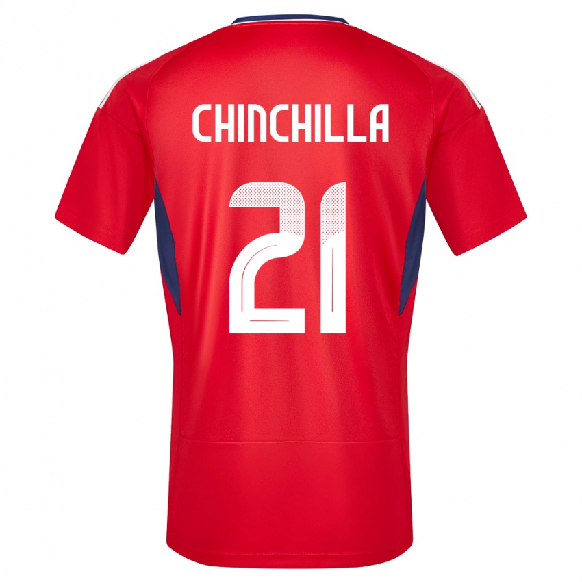 Kinder Costa Rica Viviana Chinchilla #21 Rot Heimtrikot Trikot 24-26 T-Shirt Österreich