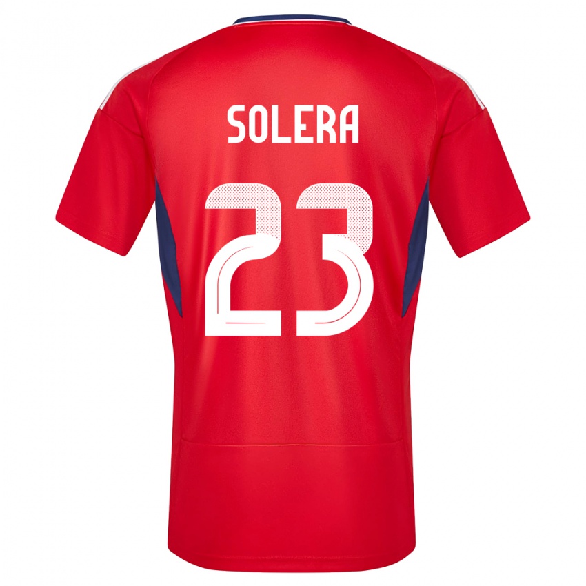 Kinder Costa Rica Daniela Solera #23 Rot Heimtrikot Trikot 24-26 T-Shirt Österreich