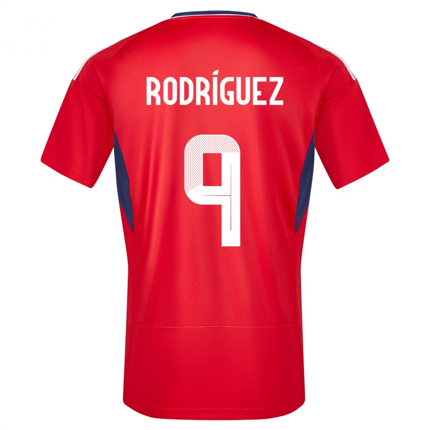 Kinder Costa Rica Doryan Rodriguez #9 Rot Heimtrikot Trikot 24-26 T-Shirt Österreich