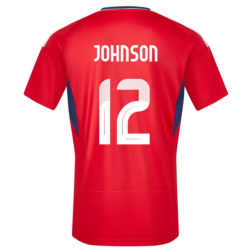 Kinder Costa Rica Shawn Johnson #12 Rot Heimtrikot Trikot 24-26 T-Shirt Österreich