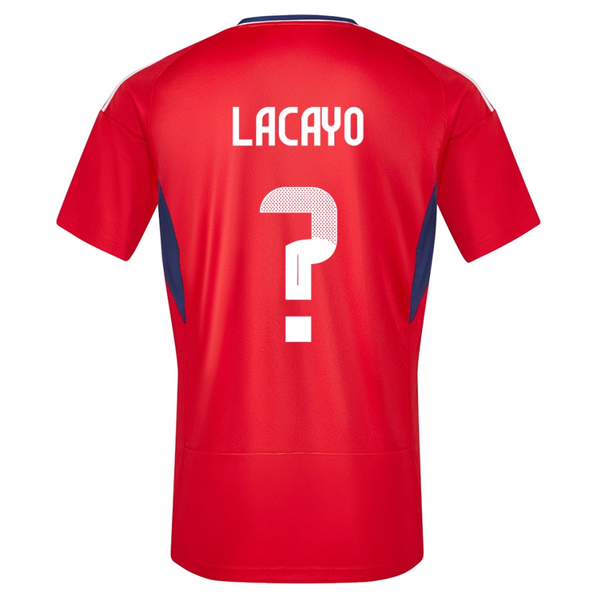 Kinder Costa Rica Marcelo Lacayo #0 Rot Heimtrikot Trikot 24-26 T-Shirt Österreich