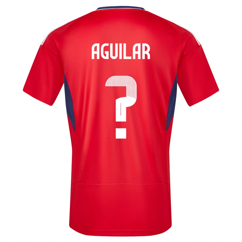 Kinder Costa Rica Deylan Aguilar #0 Rot Heimtrikot Trikot 24-26 T-Shirt Österreich