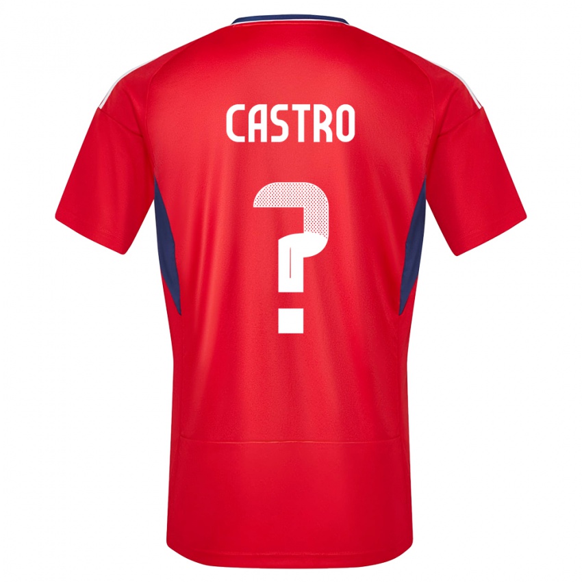 Kinder Costa Rica Mathias Castro #0 Rot Heimtrikot Trikot 24-26 T-Shirt Österreich