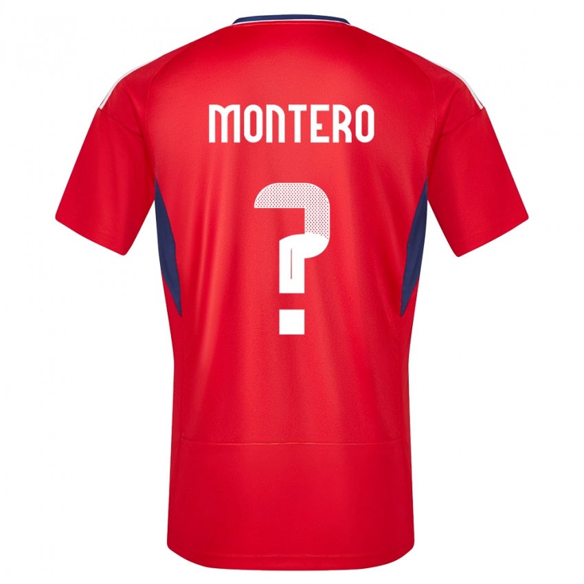 Kinder Costa Rica Claudio Montero #0 Rot Heimtrikot Trikot 24-26 T-Shirt Österreich