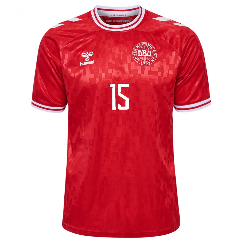 Kinder Dänemark Philip Billing #15 Rot Heimtrikot Trikot 24-26 T-Shirt Österreich