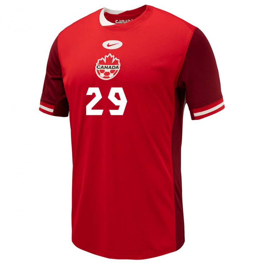 Kinder Kanada Clarissa Larisey #29 Rot Heimtrikot Trikot 24-26 T-Shirt Österreich