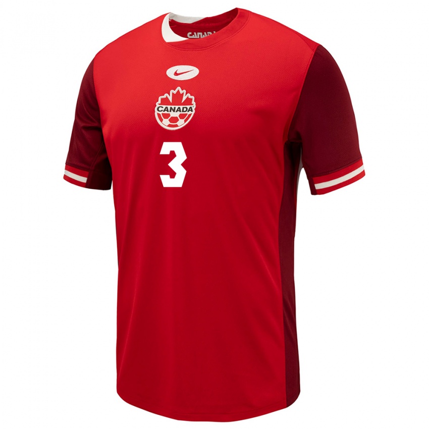 Kinder Kanada Kadeisha Buchanan #3 Rot Heimtrikot Trikot 24-26 T-Shirt Österreich