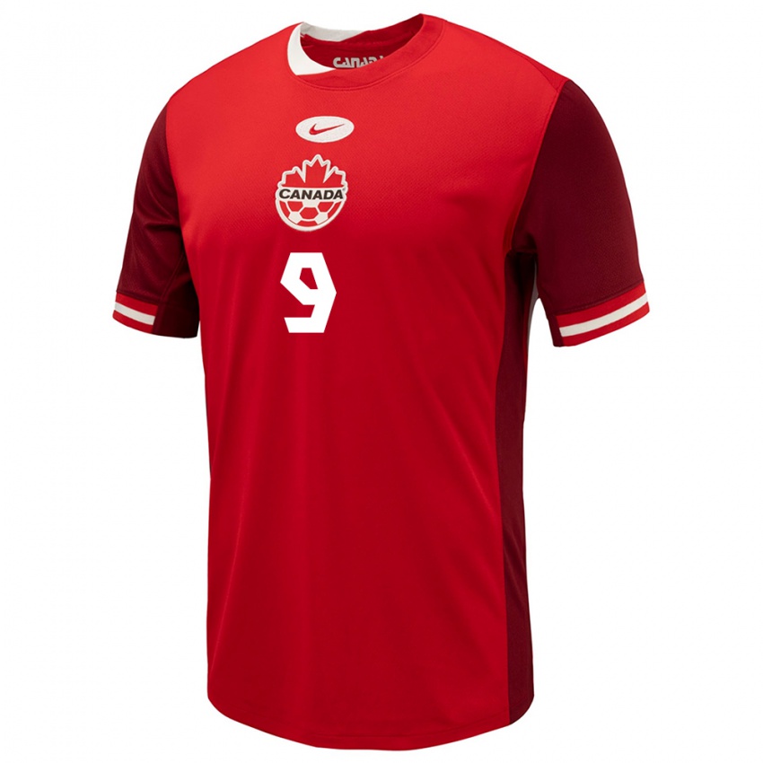 Kinder Kanada Jordyn Huitema #9 Rot Heimtrikot Trikot 24-26 T-Shirt Österreich