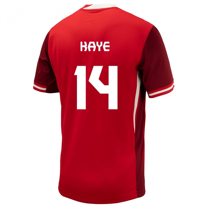 Kinder Kanada Mark Anthony Kaye #14 Rot Heimtrikot Trikot 24-26 T-Shirt Österreich