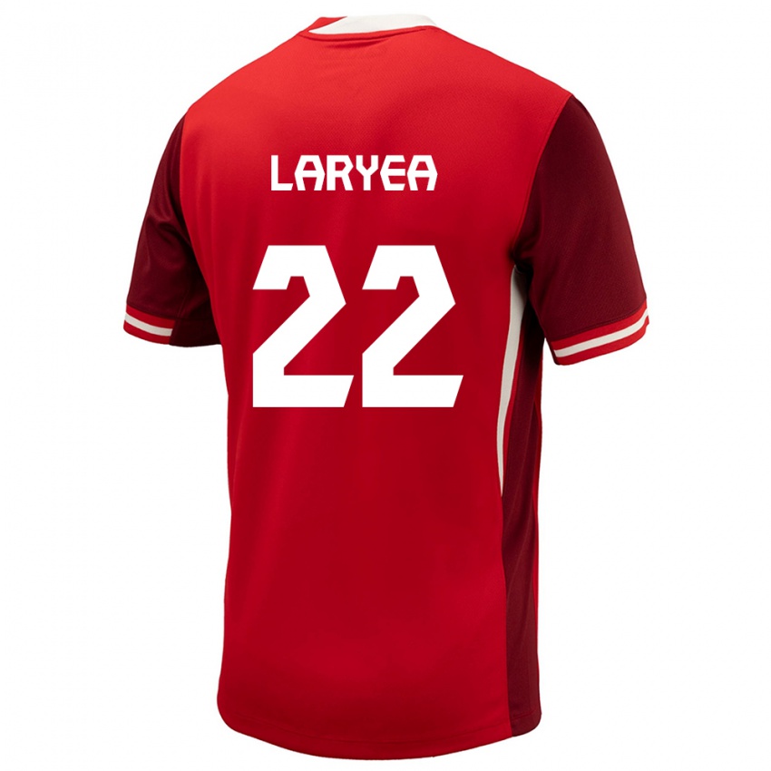 Kinder Kanada Richie Laryea #22 Rot Heimtrikot Trikot 24-26 T-Shirt Österreich