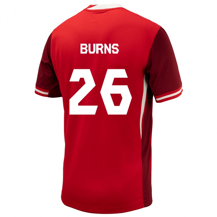 Kinder Kanada Zoe Burns #26 Rot Heimtrikot Trikot 24-26 T-Shirt Österreich