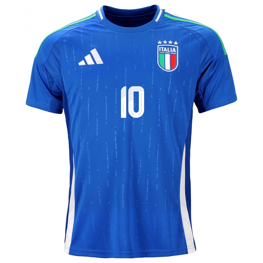 Kinder Italien Antonella Carta #10 Blau Heimtrikot Trikot 24-26 T-Shirt Österreich