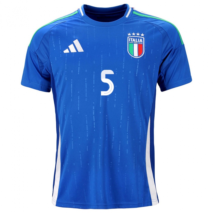 Kinder Italien Cristiano Biraghi #5 Blau Heimtrikot Trikot 24-26 T-Shirt Österreich