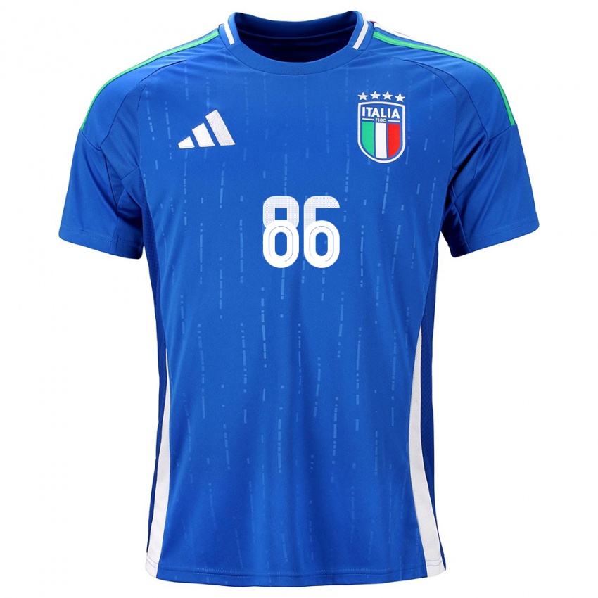 Kinder Italien Daniele Montevago #86 Blau Heimtrikot Trikot 24-26 T-Shirt Österreich