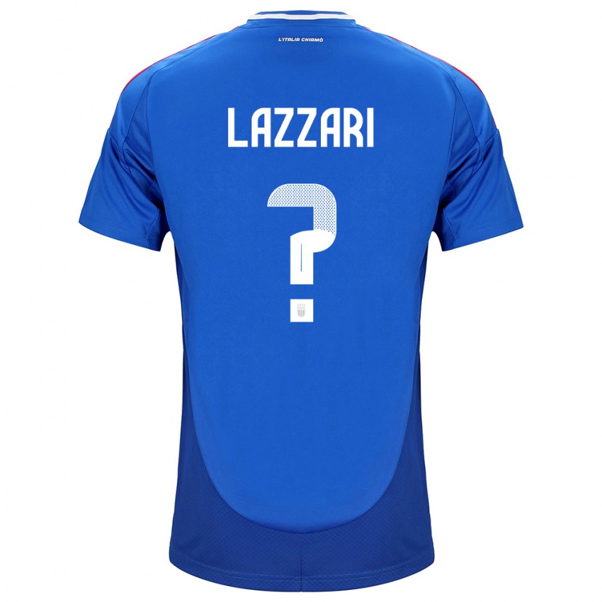 Kinder Italien Manuel Lazzari #0 Blau Heimtrikot Trikot 24-26 T-Shirt Österreich