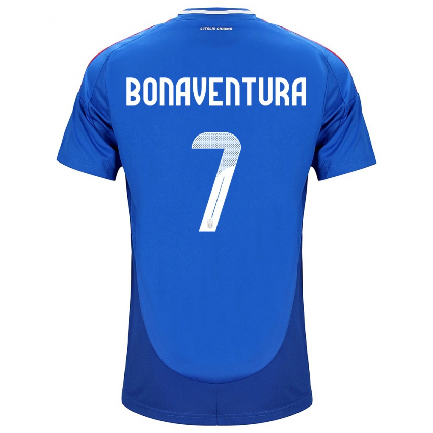 Kinder Italien Giacomo Bonaventura #7 Blau Heimtrikot Trikot 24-26 T-Shirt Österreich