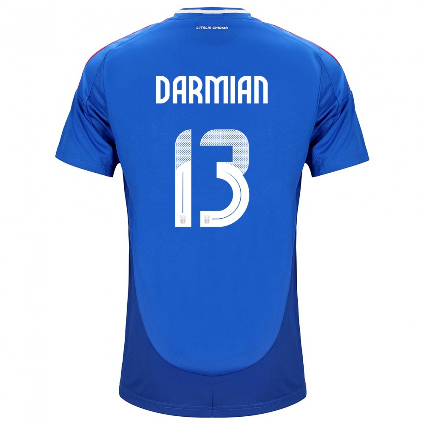 Kinder Italien Matteo Darmian #13 Blau Heimtrikot Trikot 24-26 T-Shirt Österreich