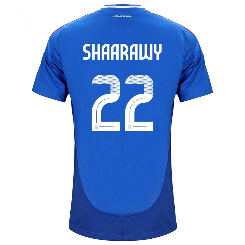 Kinder Italien Stephan El Shaarawy #22 Blau Heimtrikot Trikot 24-26 T-Shirt Österreich