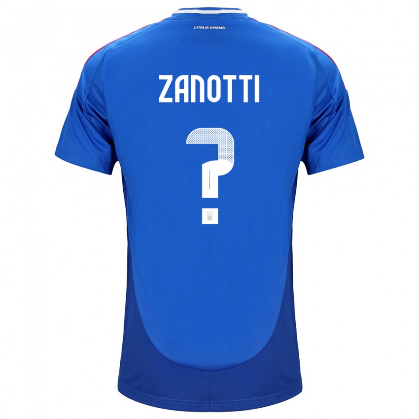 Kinder Italien Mattia Zanotti #0 Blau Heimtrikot Trikot 24-26 T-Shirt Österreich