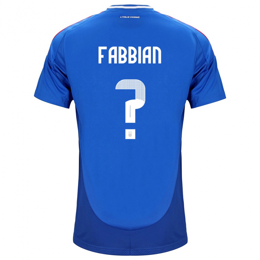 Kinder Italien Giovanni Fabbian #0 Blau Heimtrikot Trikot 24-26 T-Shirt Österreich