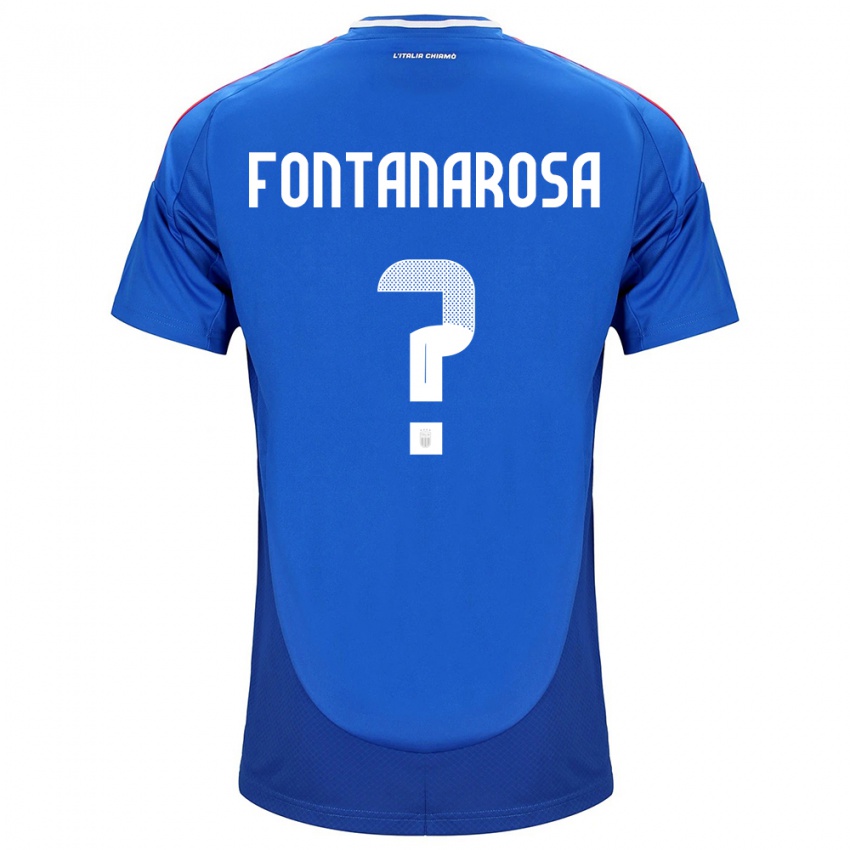 Kinder Italien Alessandro Fontanarosa #0 Blau Heimtrikot Trikot 24-26 T-Shirt Österreich