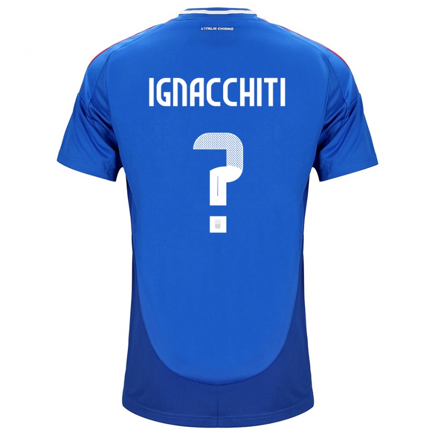 Kinder Italien Lorenzo Ignacchiti #0 Blau Heimtrikot Trikot 24-26 T-Shirt Österreich