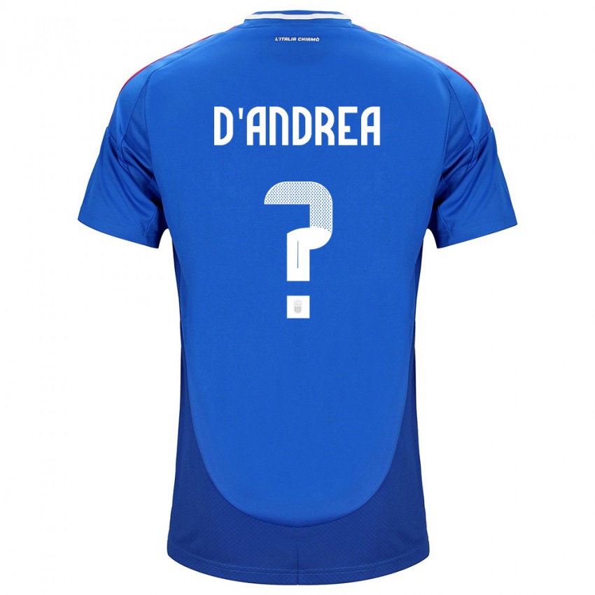 Kinder Italien Luca D'andrea #0 Blau Heimtrikot Trikot 24-26 T-Shirt Österreich