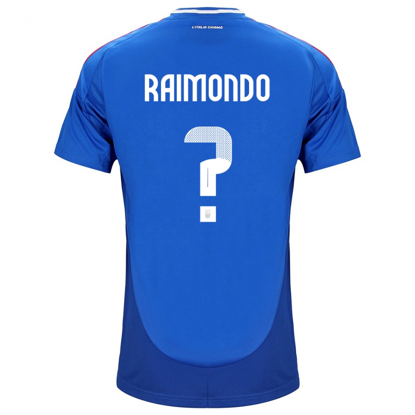 Kinder Italien Antonio Raimondo #0 Blau Heimtrikot Trikot 24-26 T-Shirt Österreich